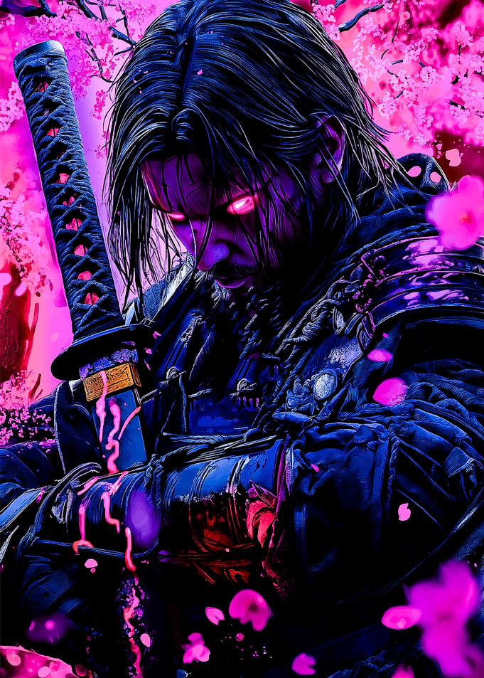 Samurai Japan Neon