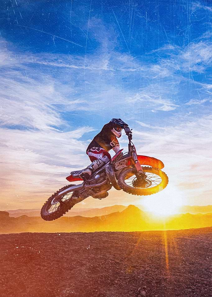 Motocross Sunset Jump
