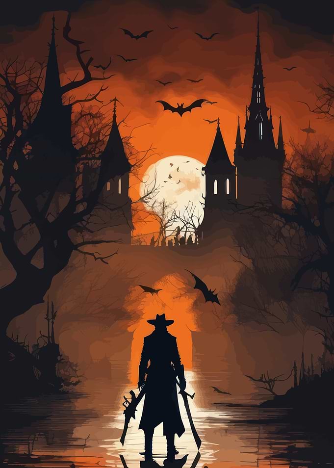 Gothic Castle Silhouette