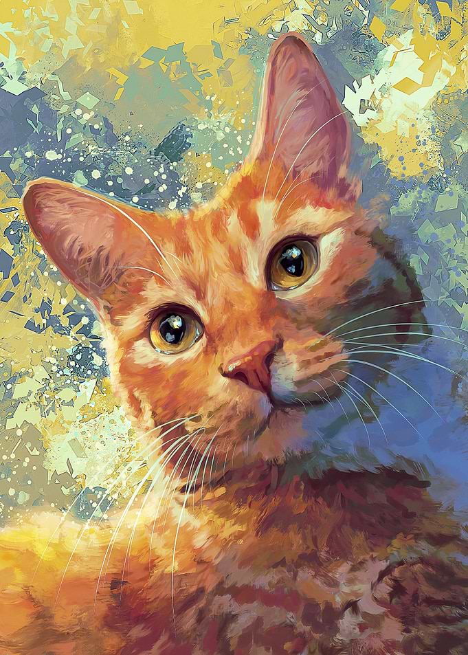 Orange Tabby Cat Portrait