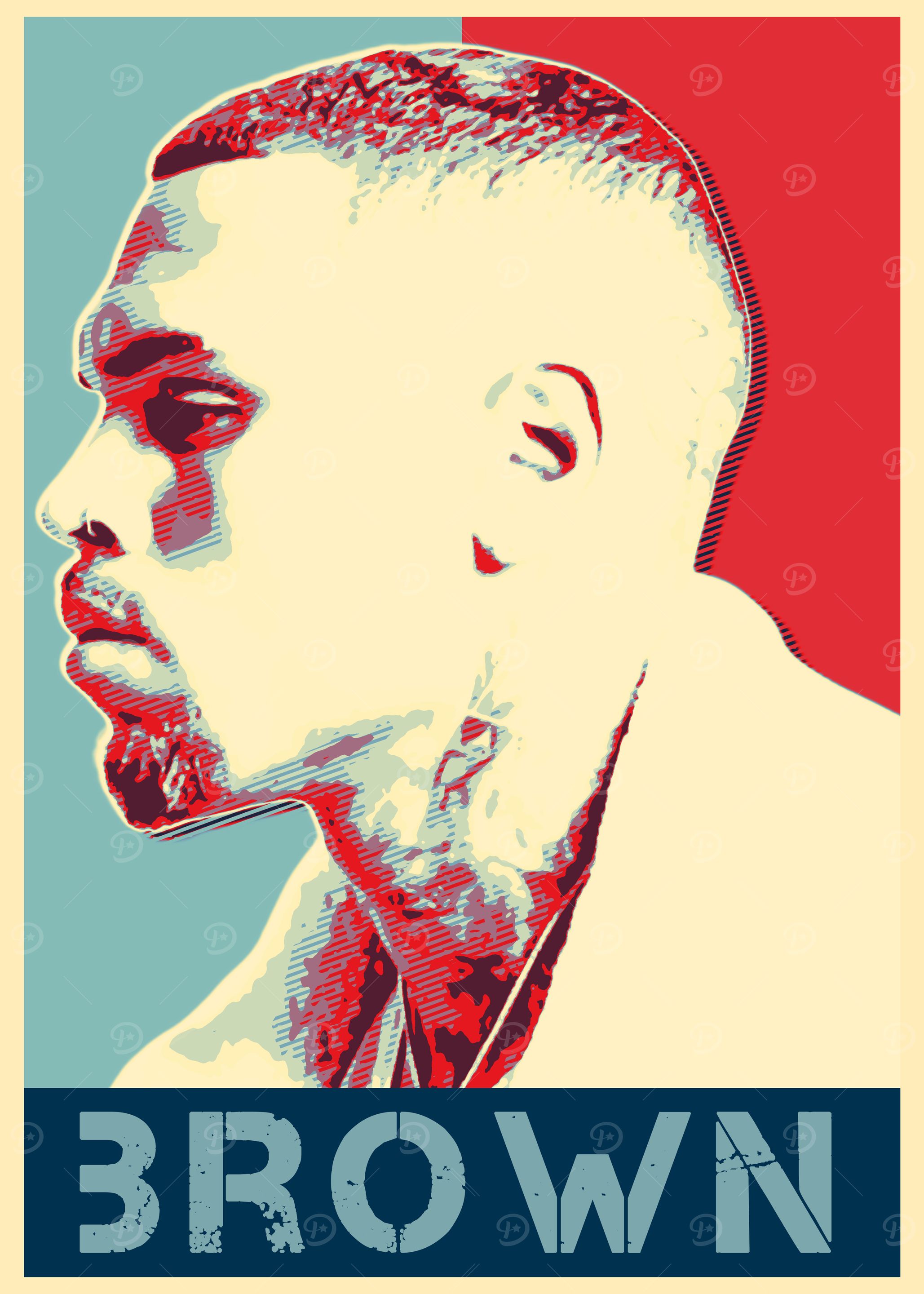 Chris Brown Poster Art
