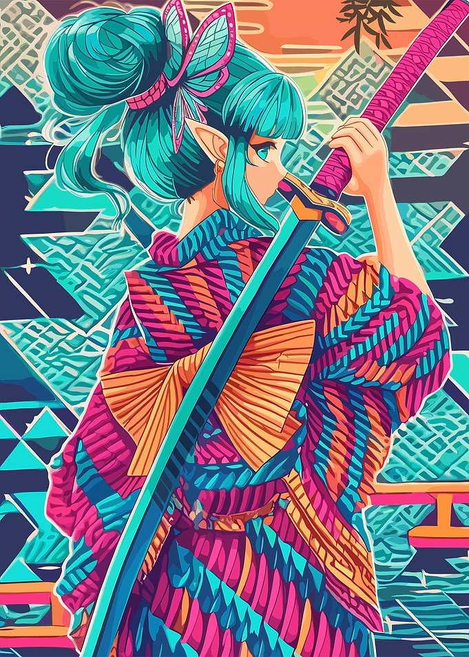 Anime Samurai Girl