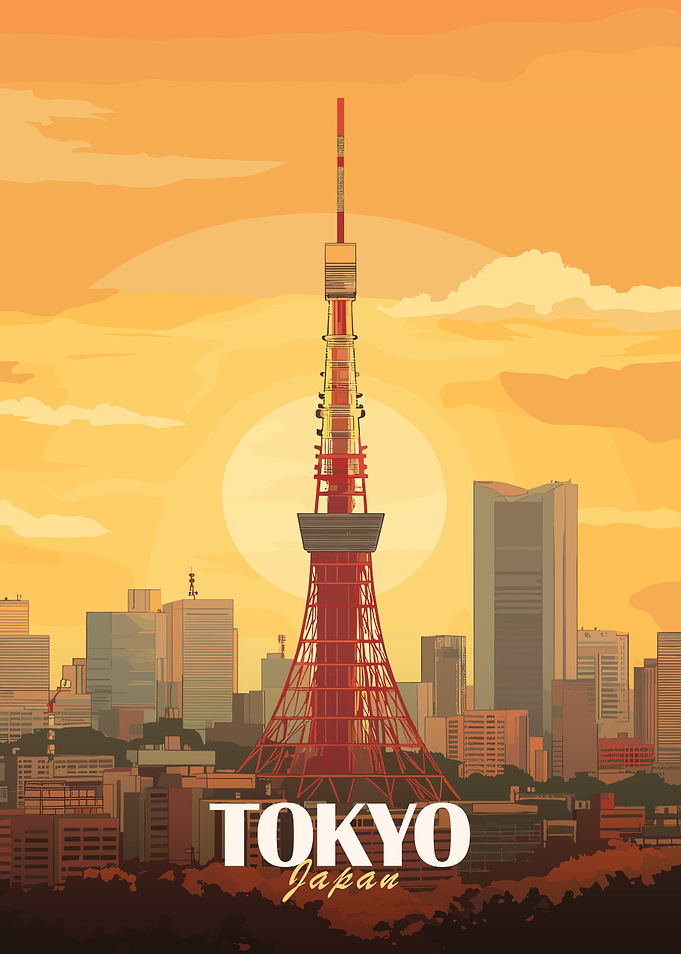 Tokyo Tower Sunset