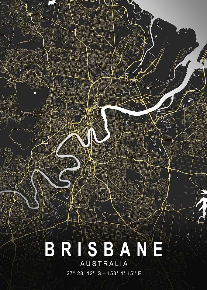 Brisbane Silver City Map