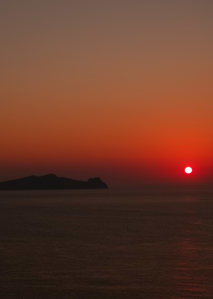 Sunset over the Sea