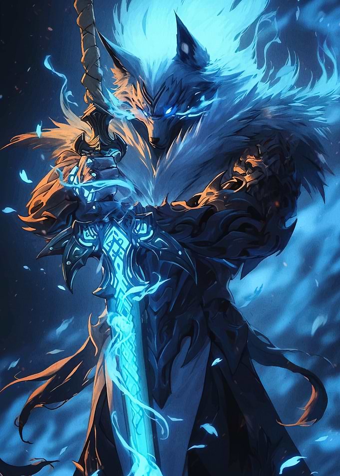 Wolf Warrior with Sword