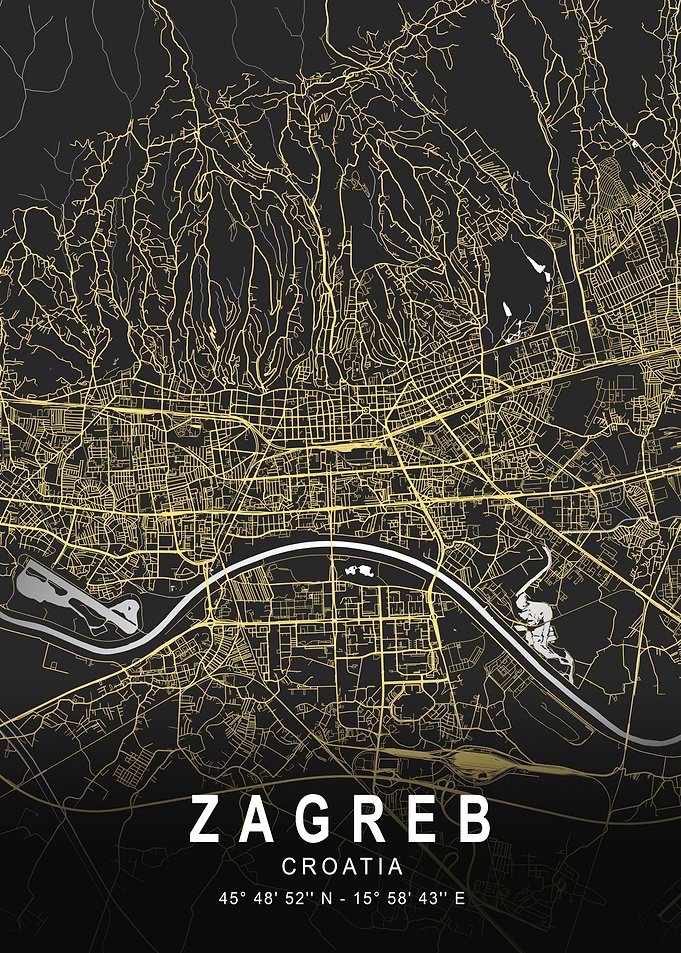 Zagreb Slver City Map