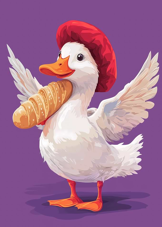 Duck with Baguette
