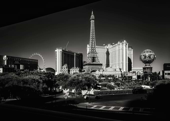 Las Vegas Skyline with Eiffel Tower