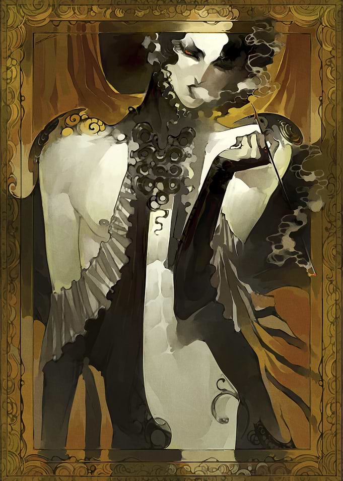 Elegant Golden Devil