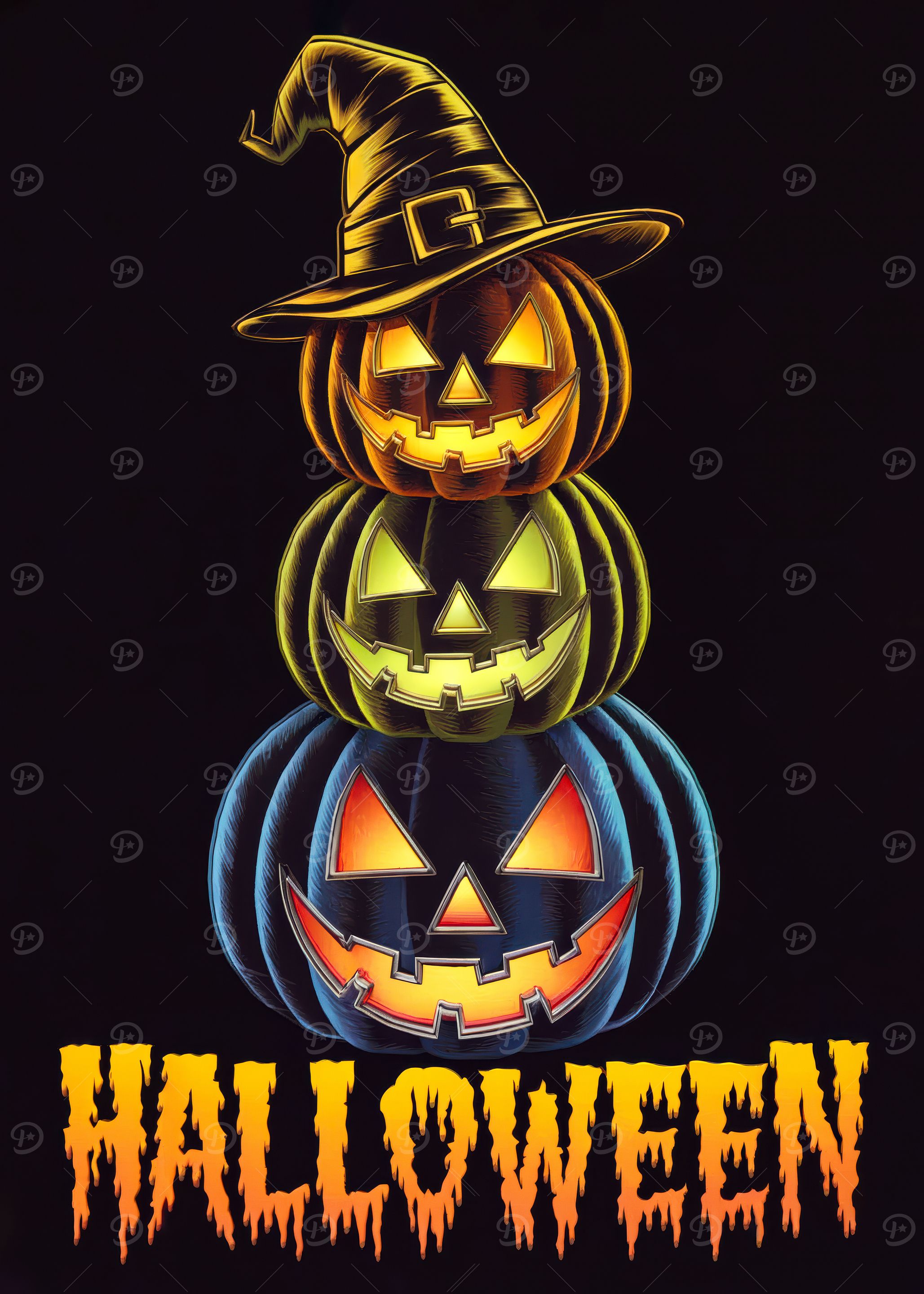 Halloween Jack-o'-Lanterns