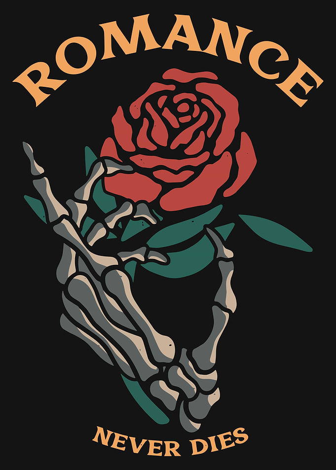 Skeleton Hand Rose Tattoo