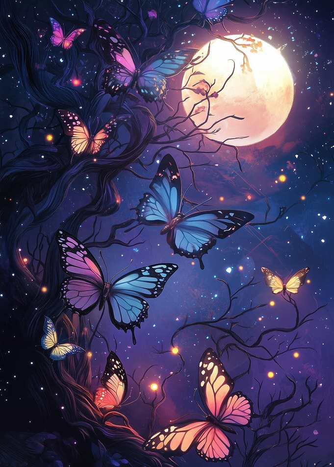 Moonlit Butterfly Haven
