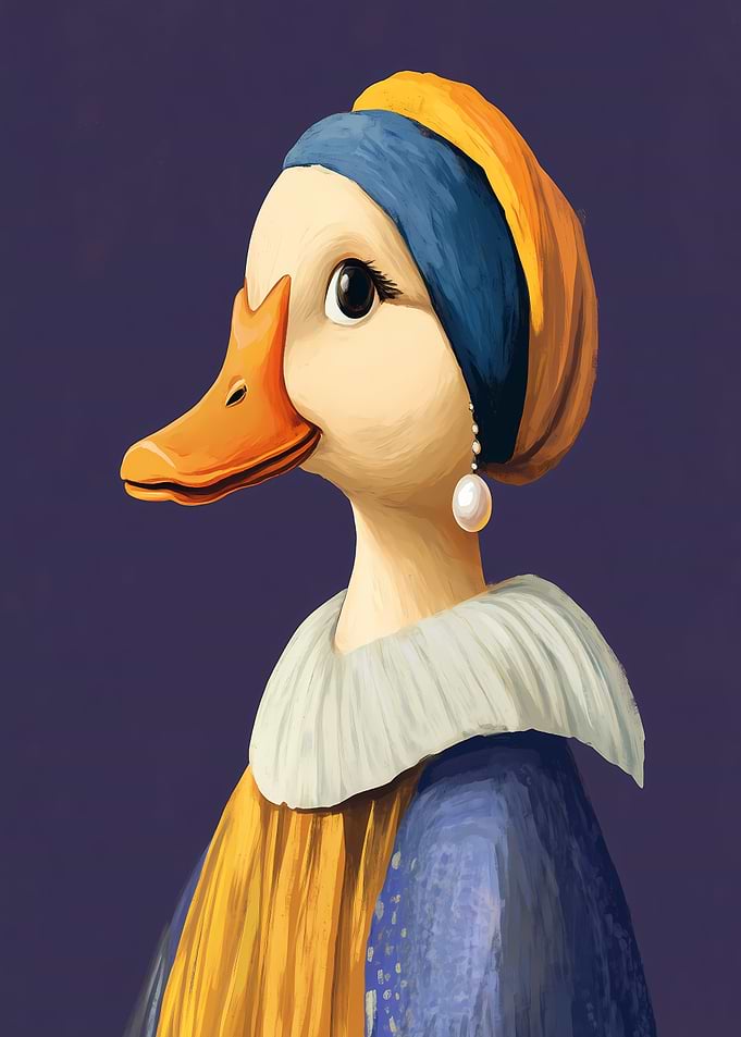 Duck Girl with Pearl Earring