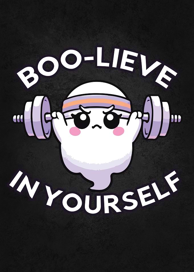 Boo-lieve in Yourself Ghost Halloween Gym