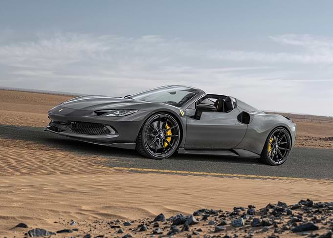 Ferrari Convertible in Desert