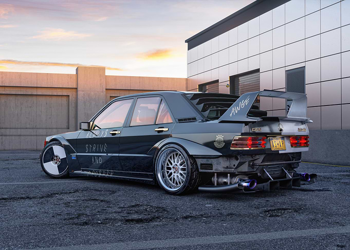Modified Mercedes-Benz 190E