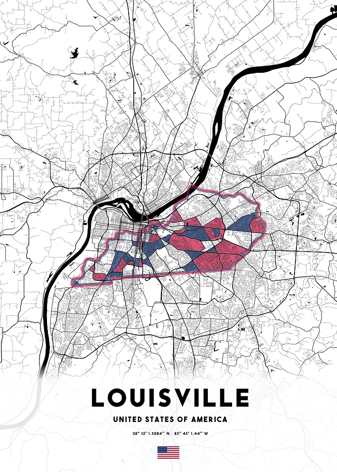 Louisville City Map