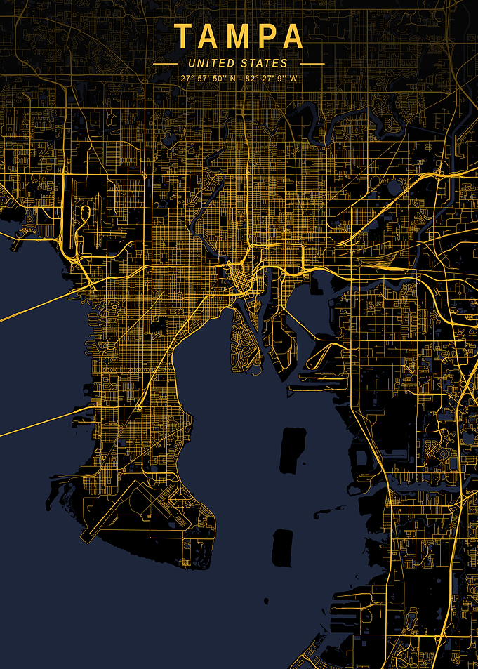 Tampa Golden City Map