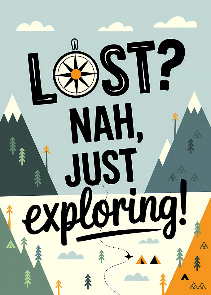 Lost? Nah, Exploring!