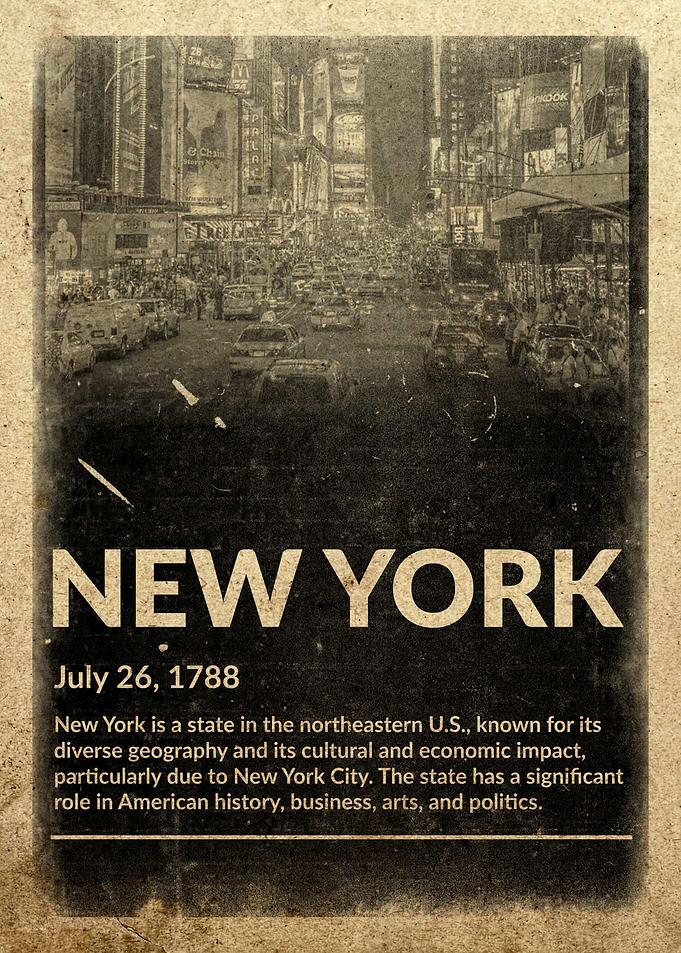 Vintage New York City Poster