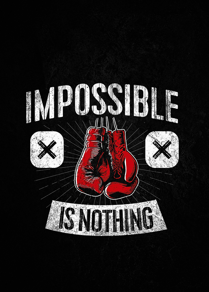 Impossible Is Nothing Boxing Gloves
