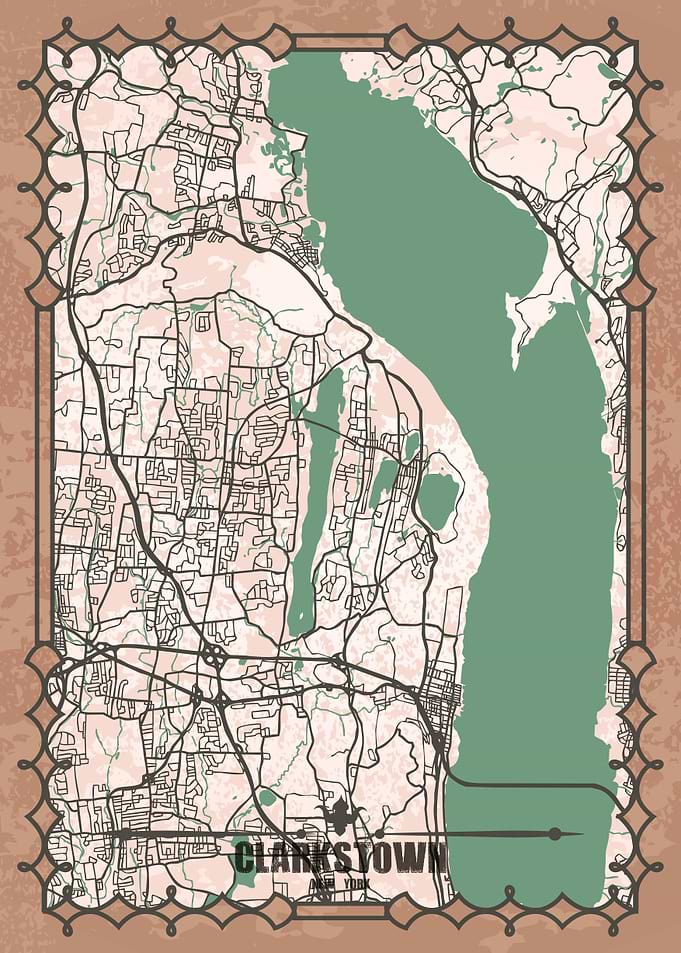 Clarkstown, New York Map