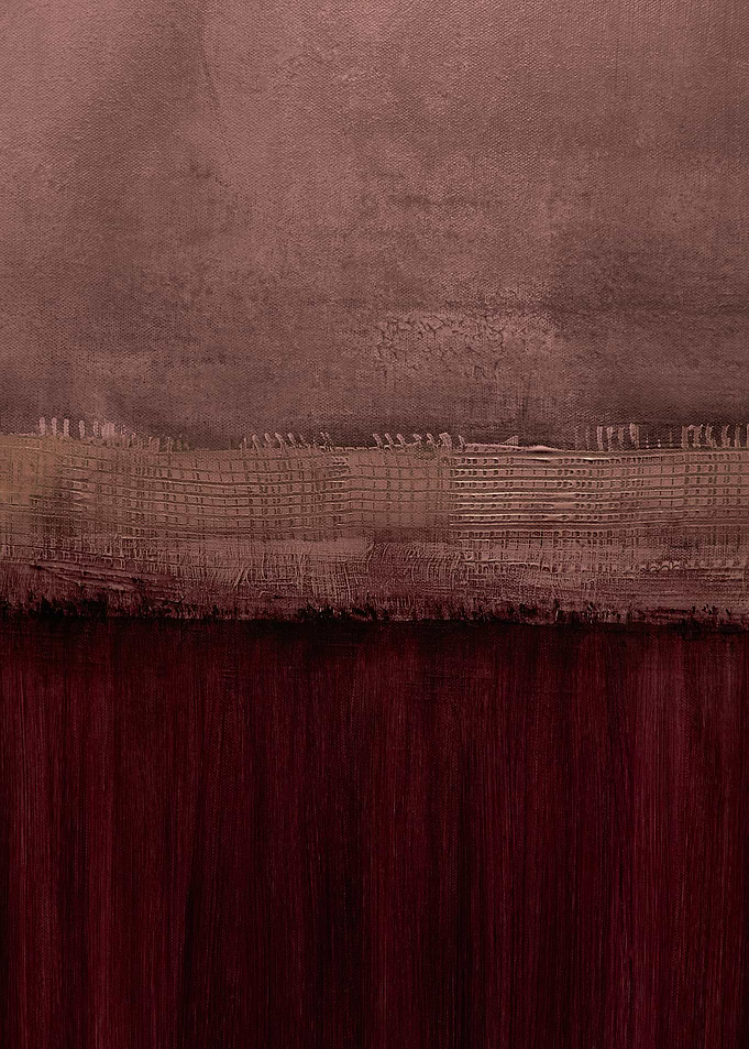 Abstract Burgundy Painting