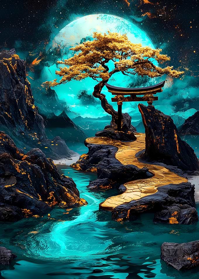 Golden Path to the Moon