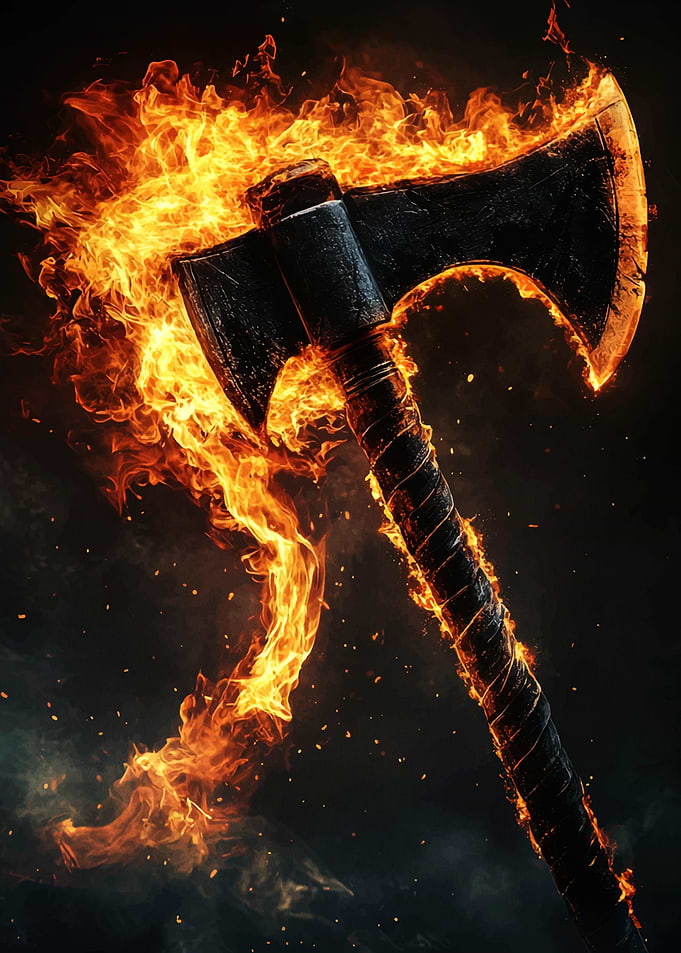 Flaming Axe