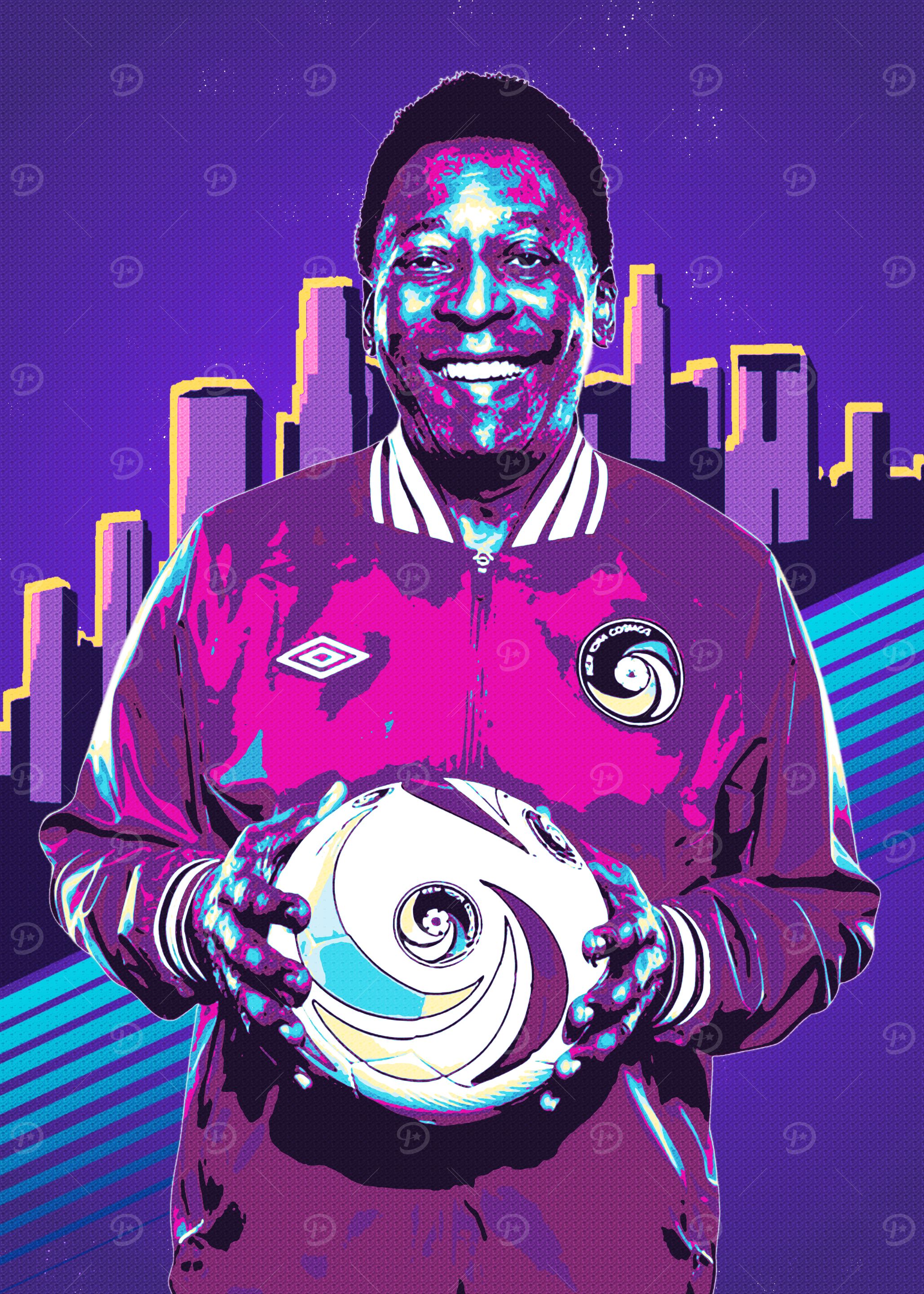 Pele Retro Art
