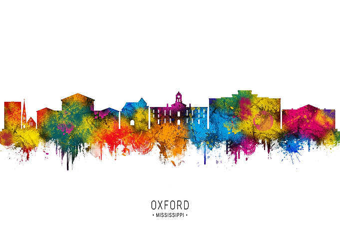 Oxford Mississippi Skyline