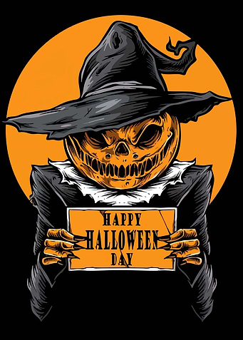Halloween Pumpkin Scarecrow