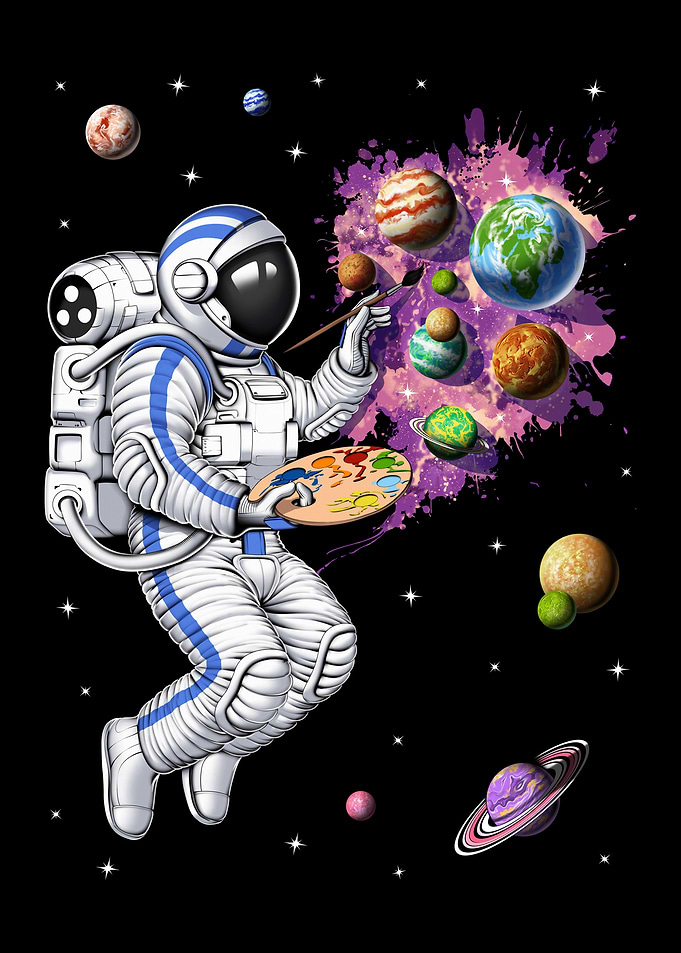 Space Astronaut Painter