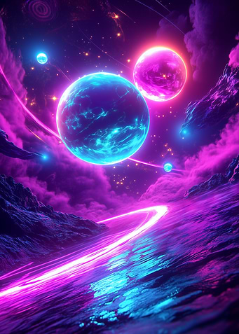 Neon Planetscape
