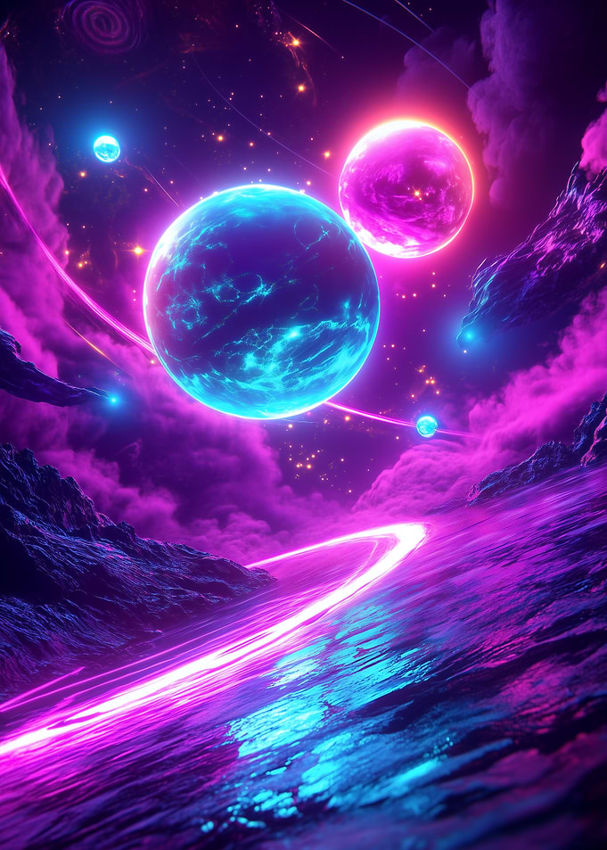 Neon Planetscape