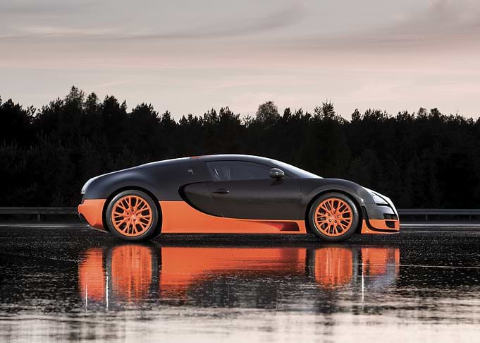 Black and Orange Bugatti