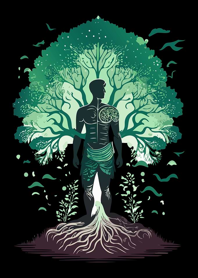 Man and Tree