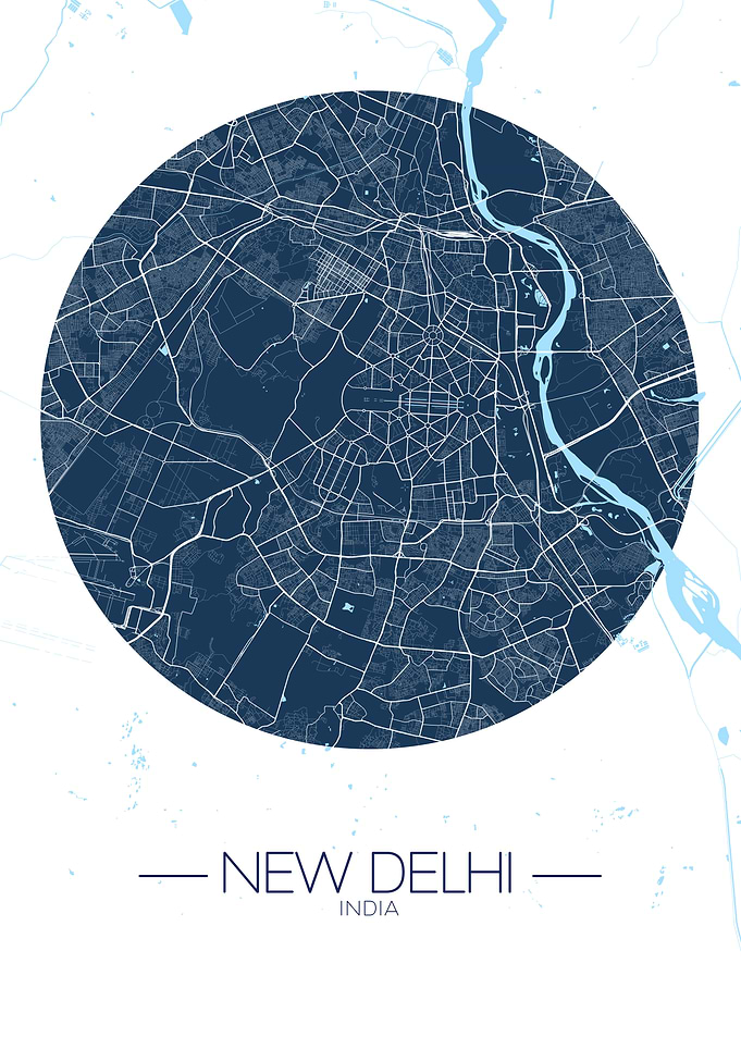 New Delhi City Map