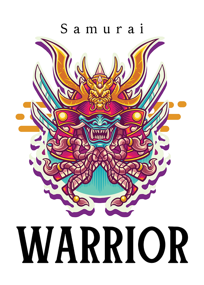 Samurai Warrior Illustration