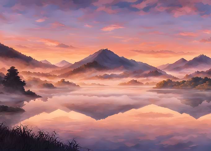 Misty Mountain Lake