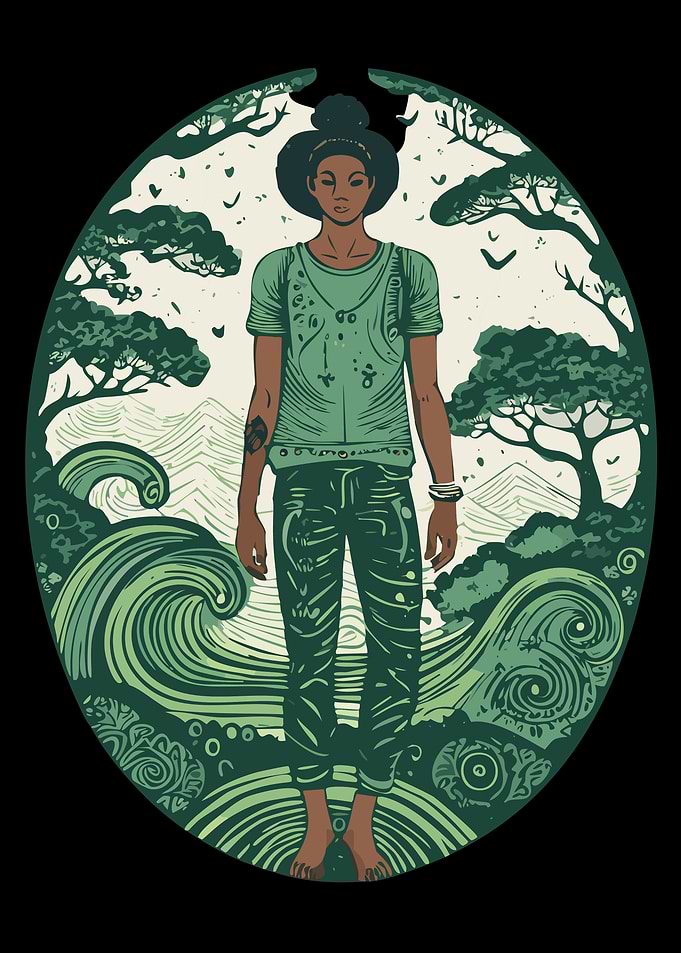 Green Nature Illustration