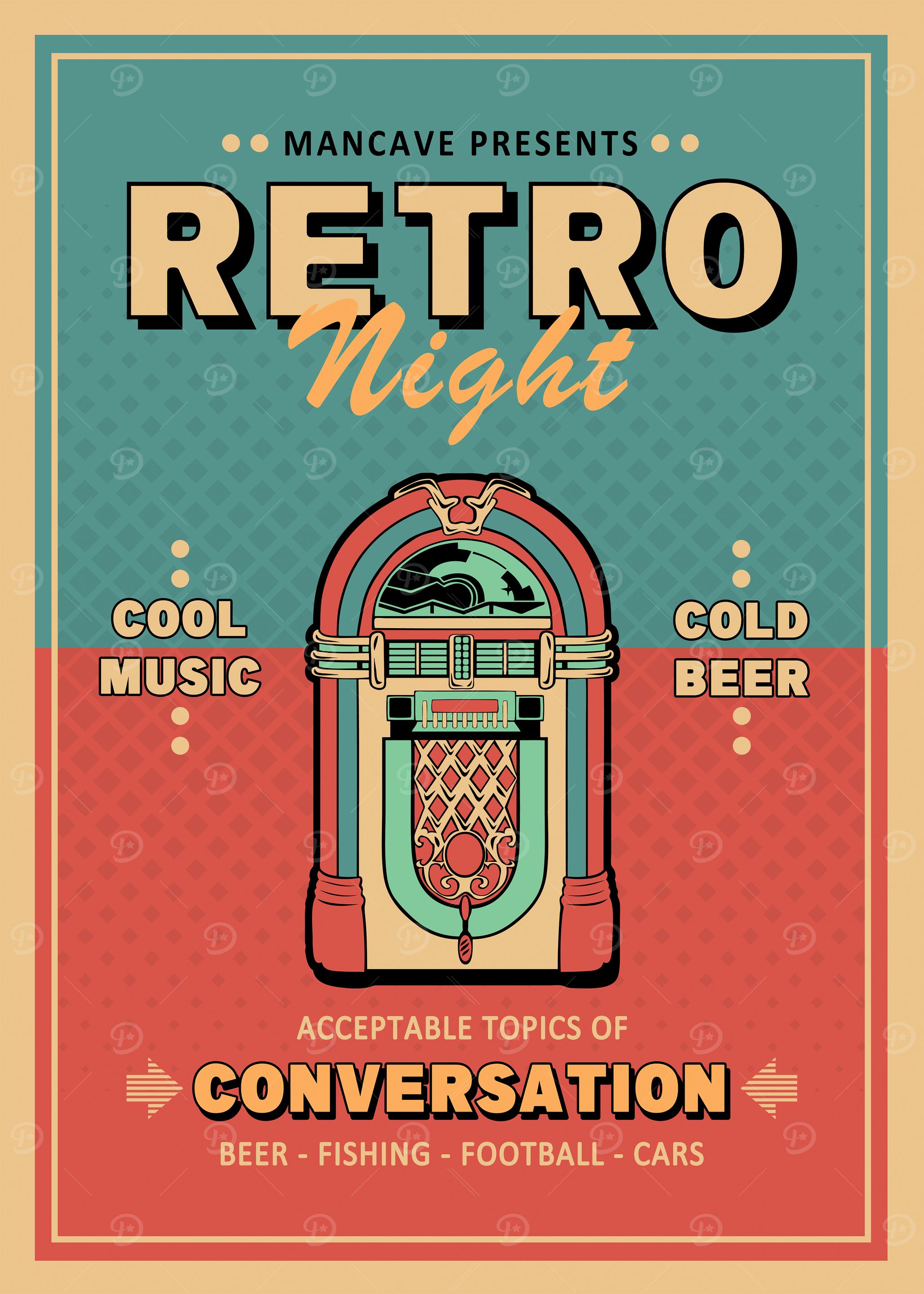 Retro Night Poster