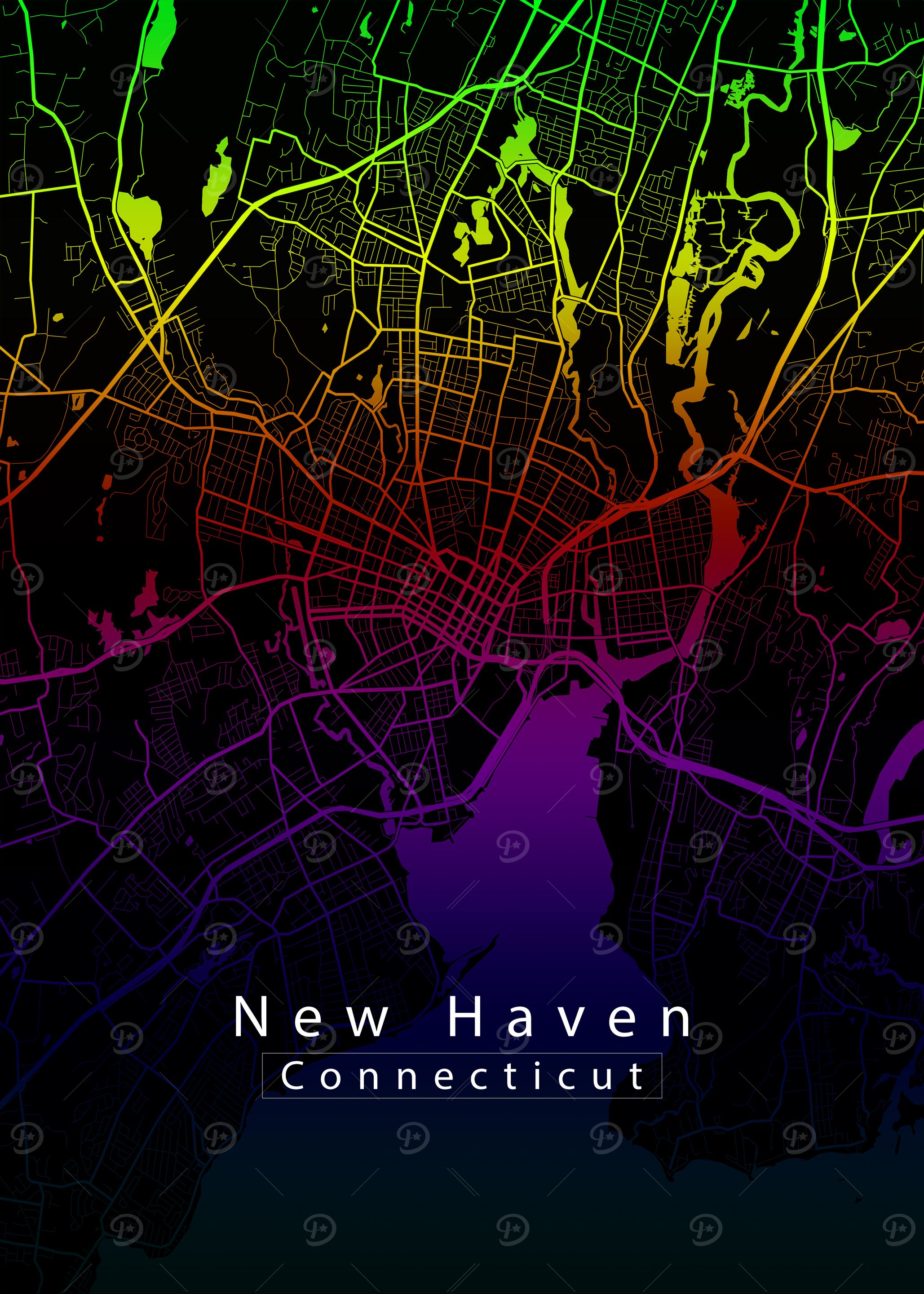 New Haven Connecticut City Map
