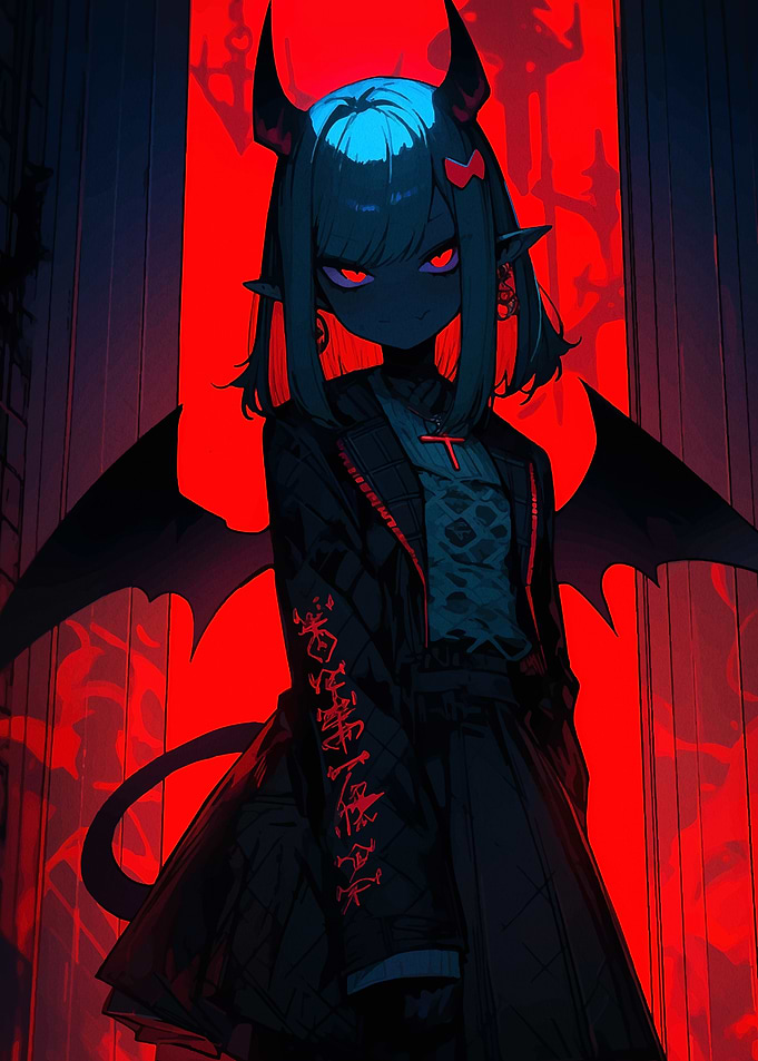 Demon Girl Anime Art