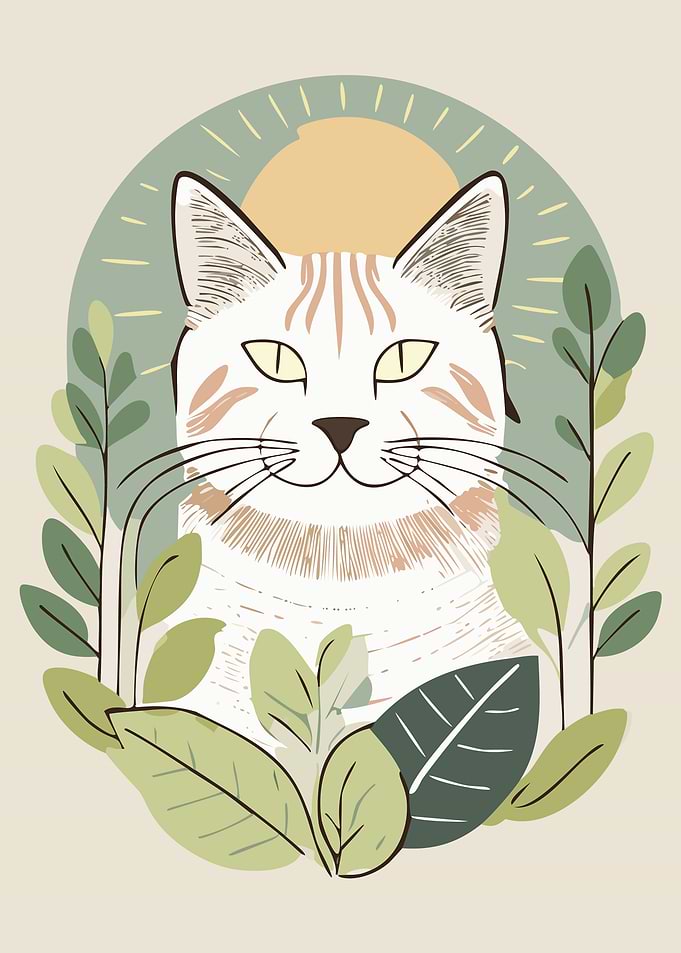 Cat in Foliage