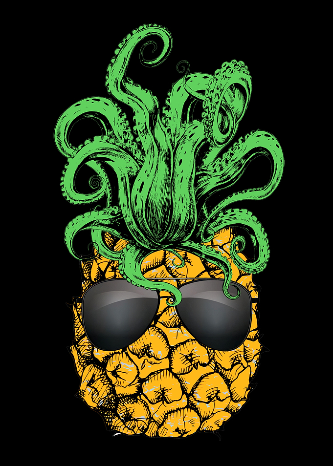 Pineapple with Octopus Hair