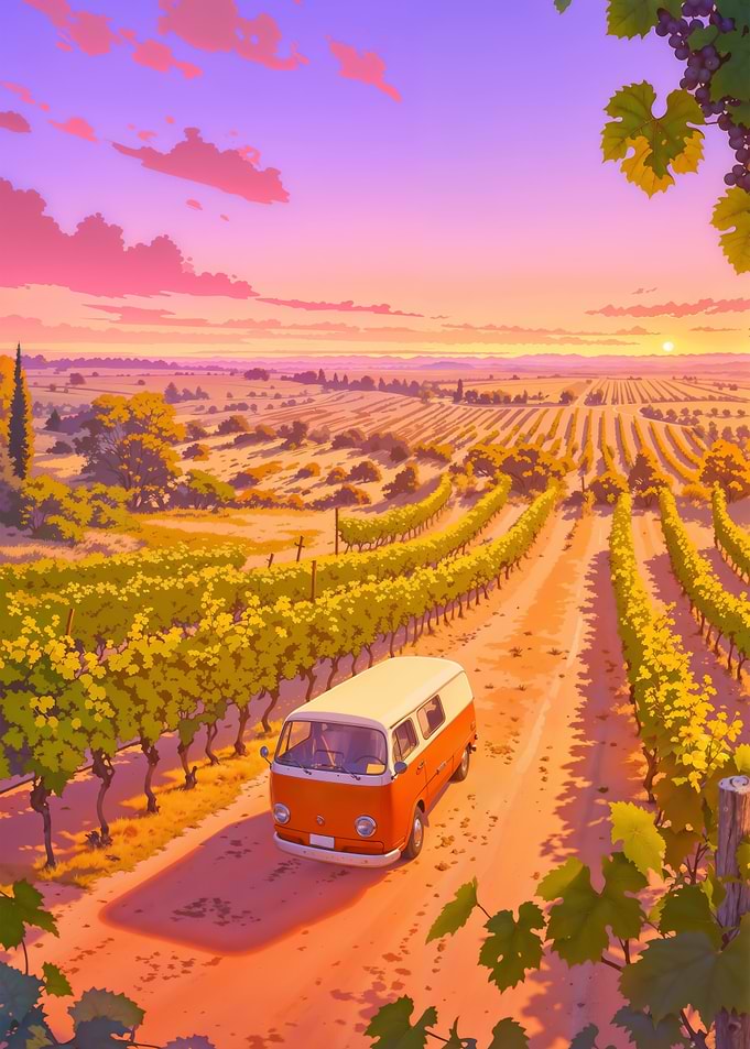 Sunset Vineyard Van