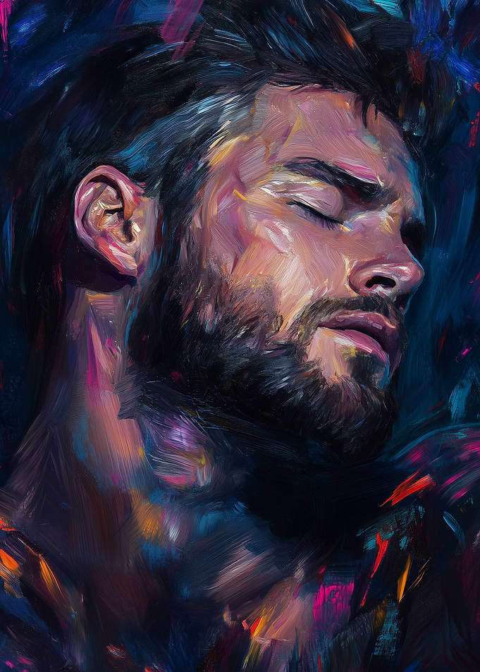 Man with Closed Eyes model