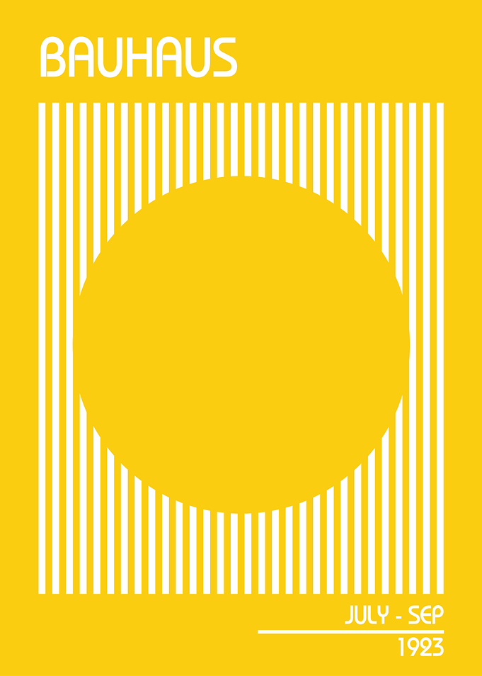 Bauhaus Minimalist Poster